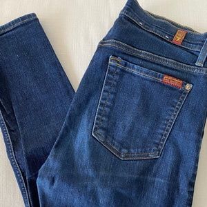7 For All Mankind Jeans High Waist Ankle Skinny